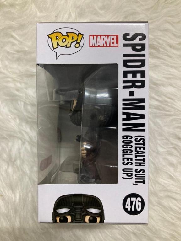 Spider man stealth suit goggles up sales