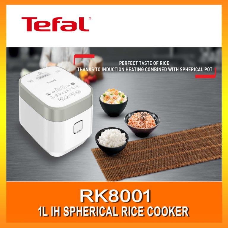 TEFAL RK8001 1L IH Spherical Rice Cooker, TV & Home Appliances, Kitchen Appliances, Cookers on