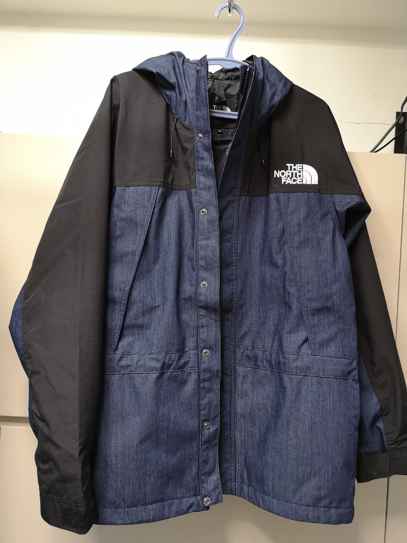 🇯🇵The north face denim mountain light GTX jacket, 男裝, 外套及