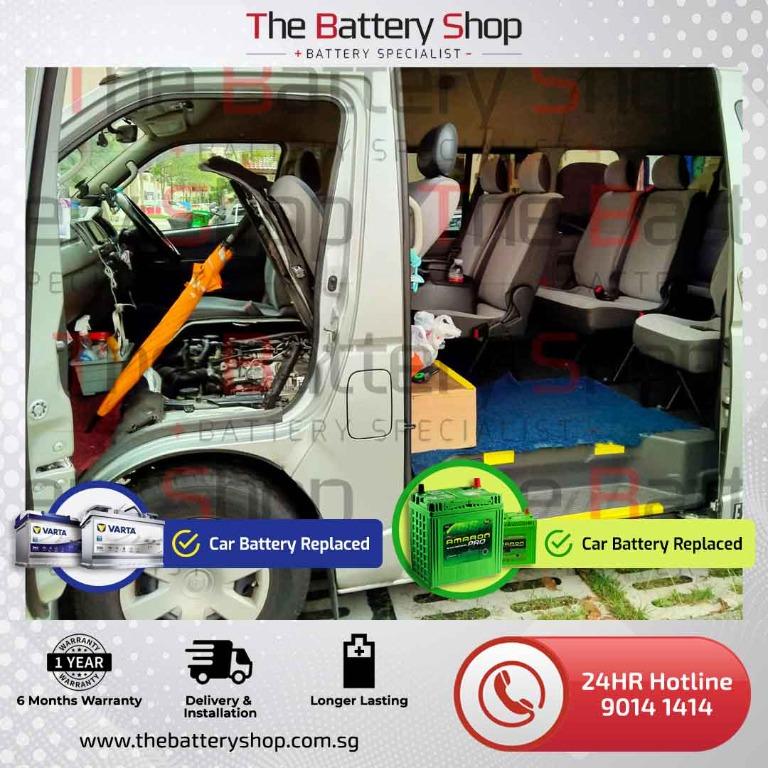 toyota hiace hi roof 24hr car battery replacement on site service car accessories accessories on carousell