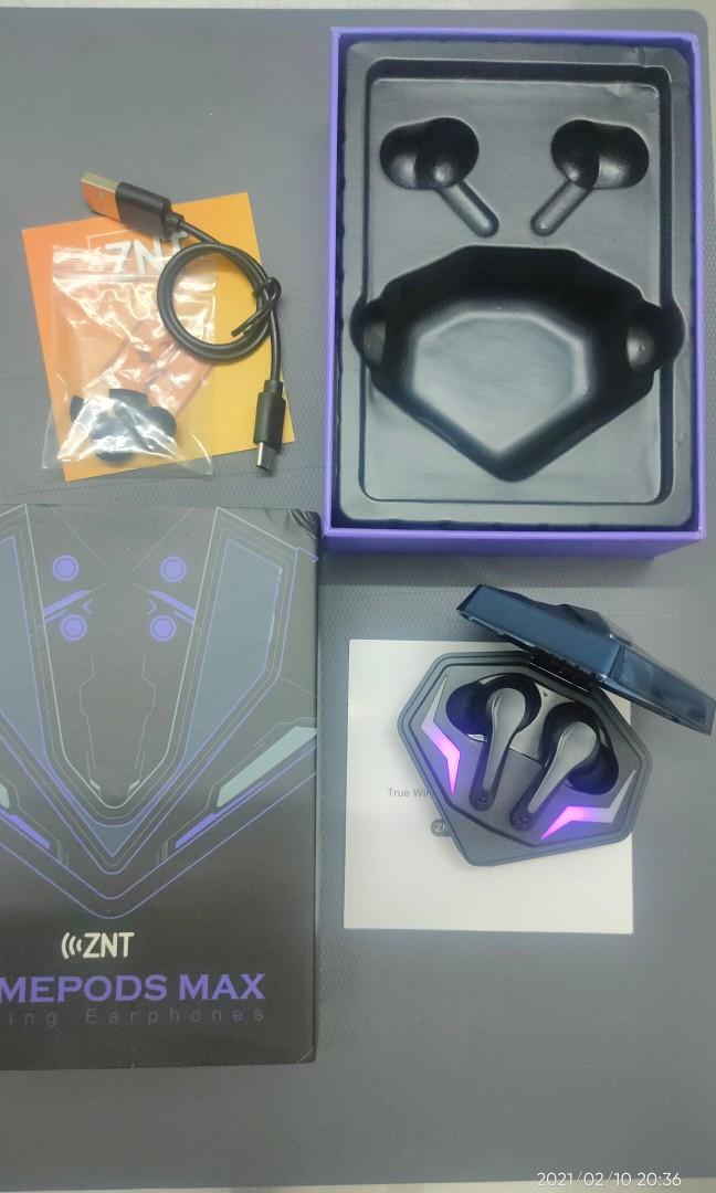 Tws Viral ZNT Gamepods MAX Audio Headphones Headsets on Carousell