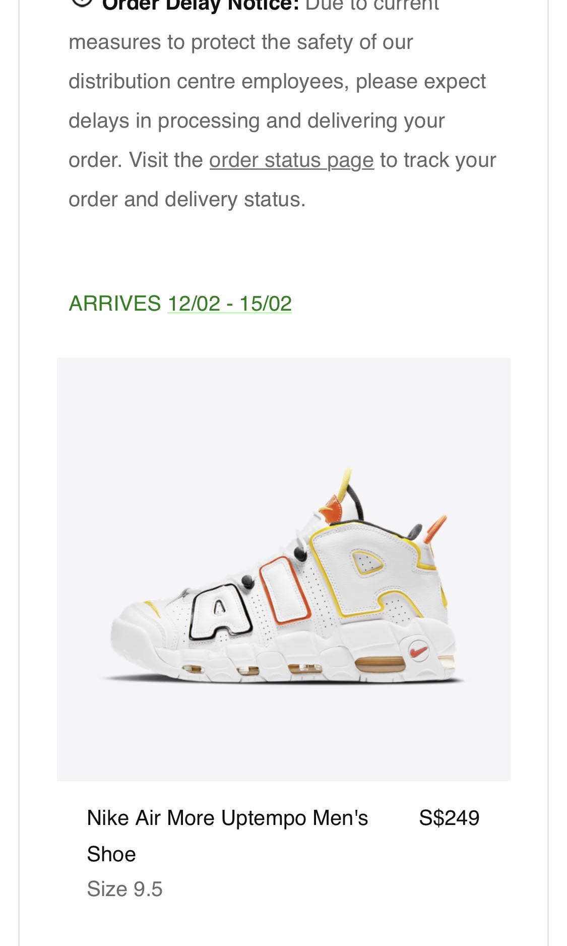 nike air more uptempo size 5