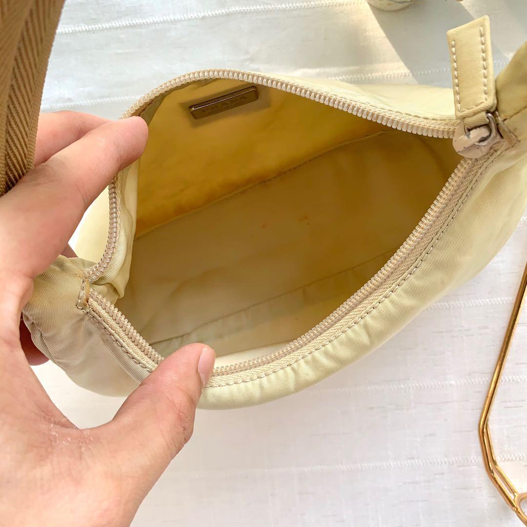 Prada Vintage Tessuto Mini Hobo Handbag