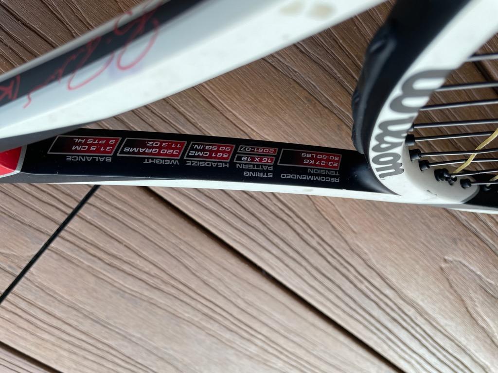 Wilson K Factor Six One Tour 90, Sports Equipment, Sports & Games ...