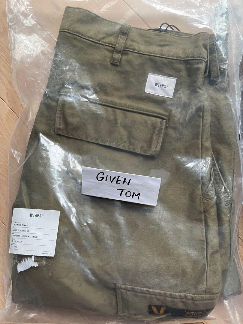 全新Wtaps 201WVDT-PTM03 Jungle Stock 01 Trousers Cotton Satin XL