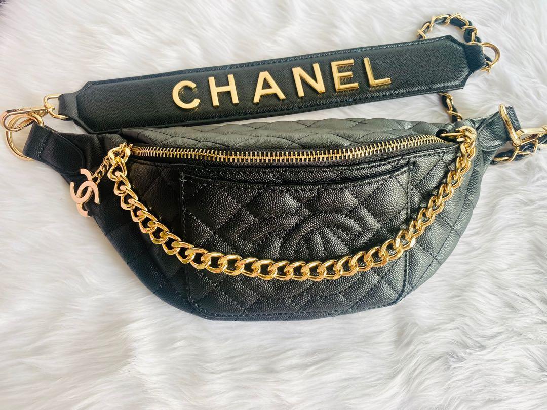 Chanel 22 Mini Handbag Black Gold  Nice Bag