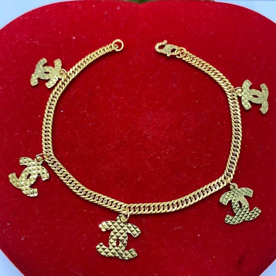 Gold cheap bracelet chanel