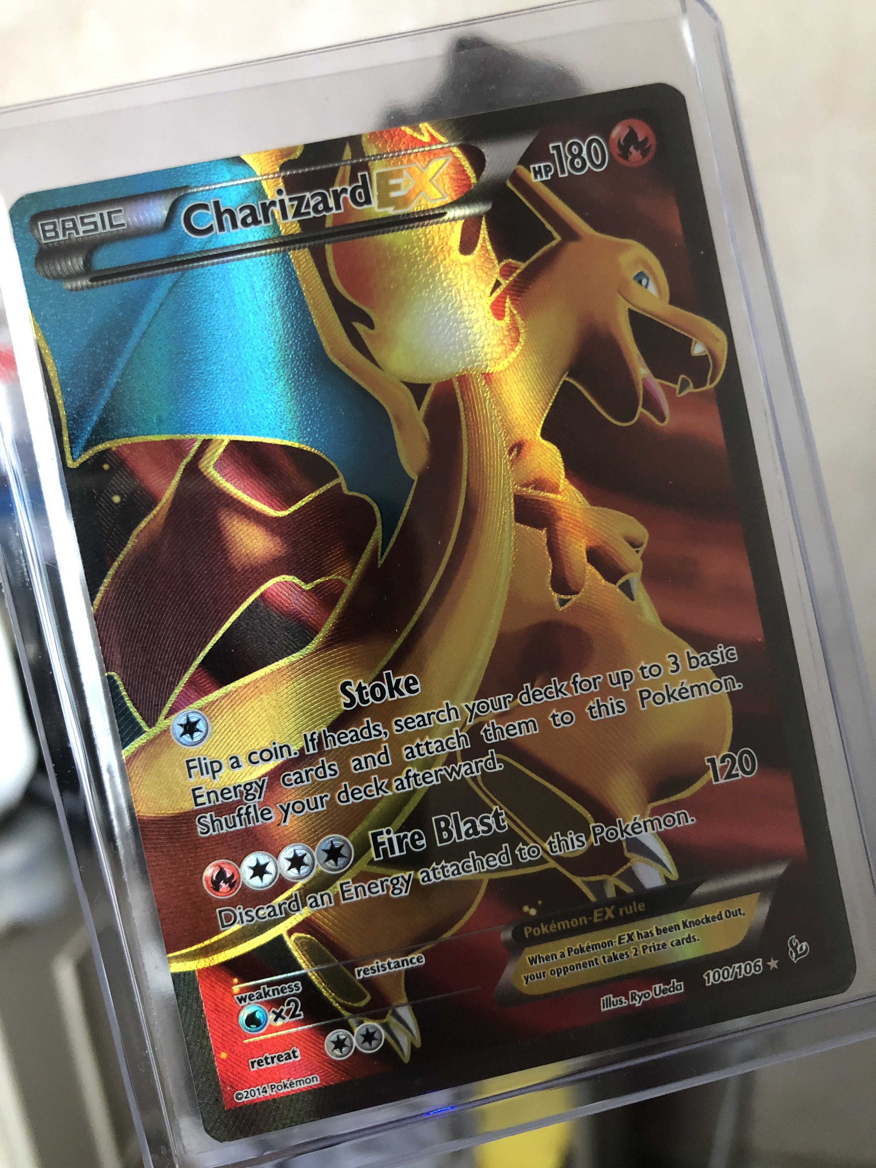 寶可夢pokemon Charizard Ex 100 106 Full Art 噴火龍flashfire Xy 14 Tcg 興趣及遊戲 玩具 遊戲類 Carousell