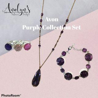 AVON Purple Collection Jewelry Set