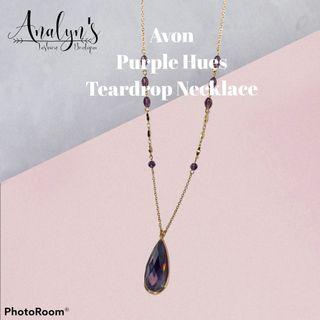 AVON Purple Hues Teardrop Necklace