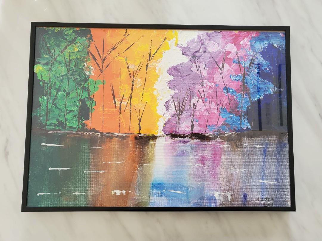Beautiful Art Piece Painted By A Local Artist Hobbies Toys Stationery Craft Art Prints On Carousell