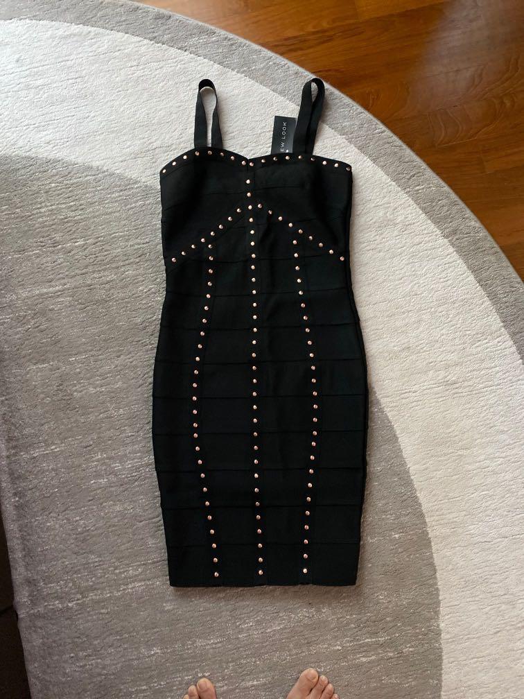 Black studded bandage dress, Women's Fashion, Tops, Sleeveless on Carousell Black studded bandage dress, Women's Fashion, Tops, Sleeveless on Carousell