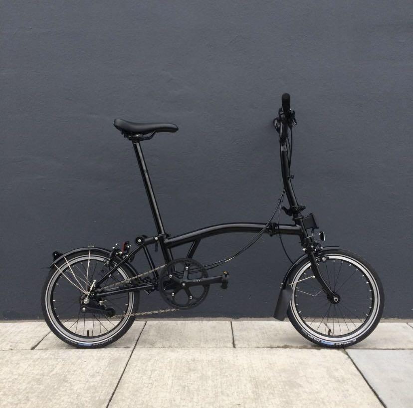 Brompton m6la sales black titanium superlight