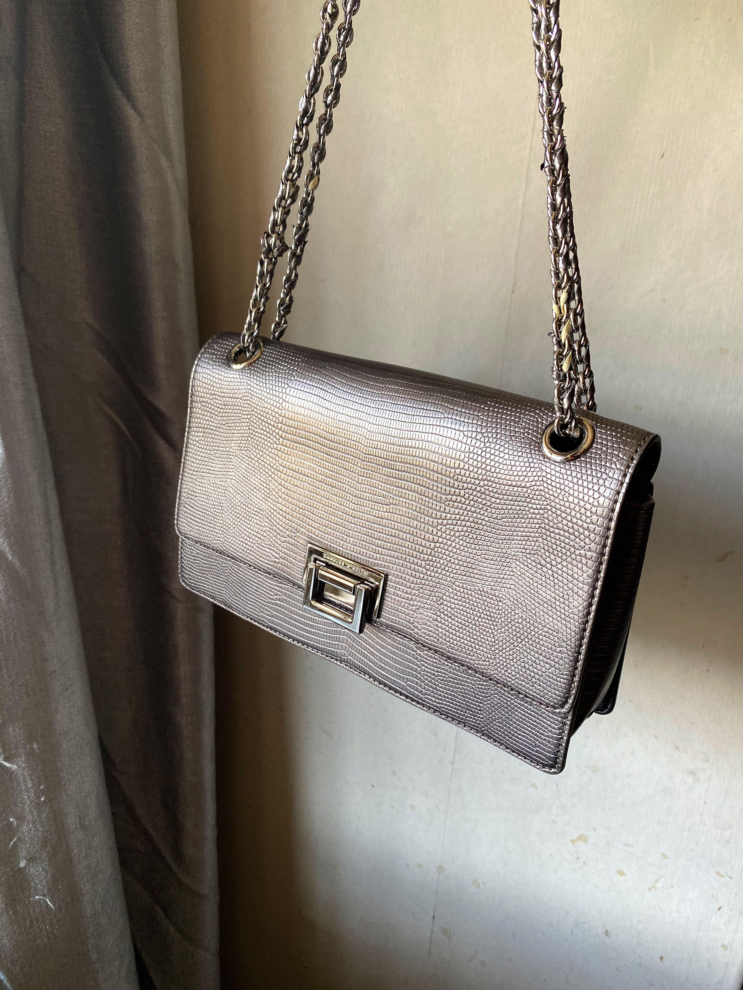 Charles Keith Silver Handbag