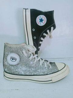 all black leather chucks