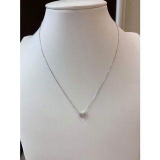 DAINTY  white gold necklace 40cm