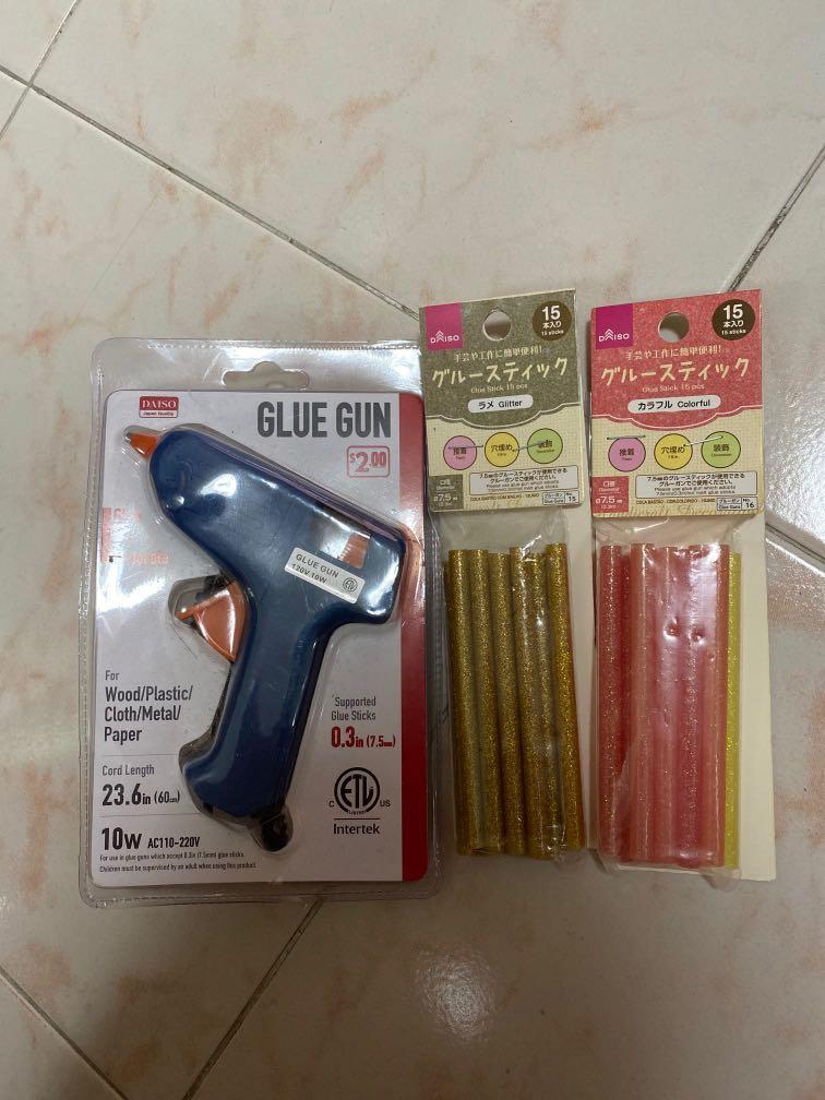 Daiso Glue Gun & Glue sticks, Hobbies & Toys, Stationery & Craft, Craft