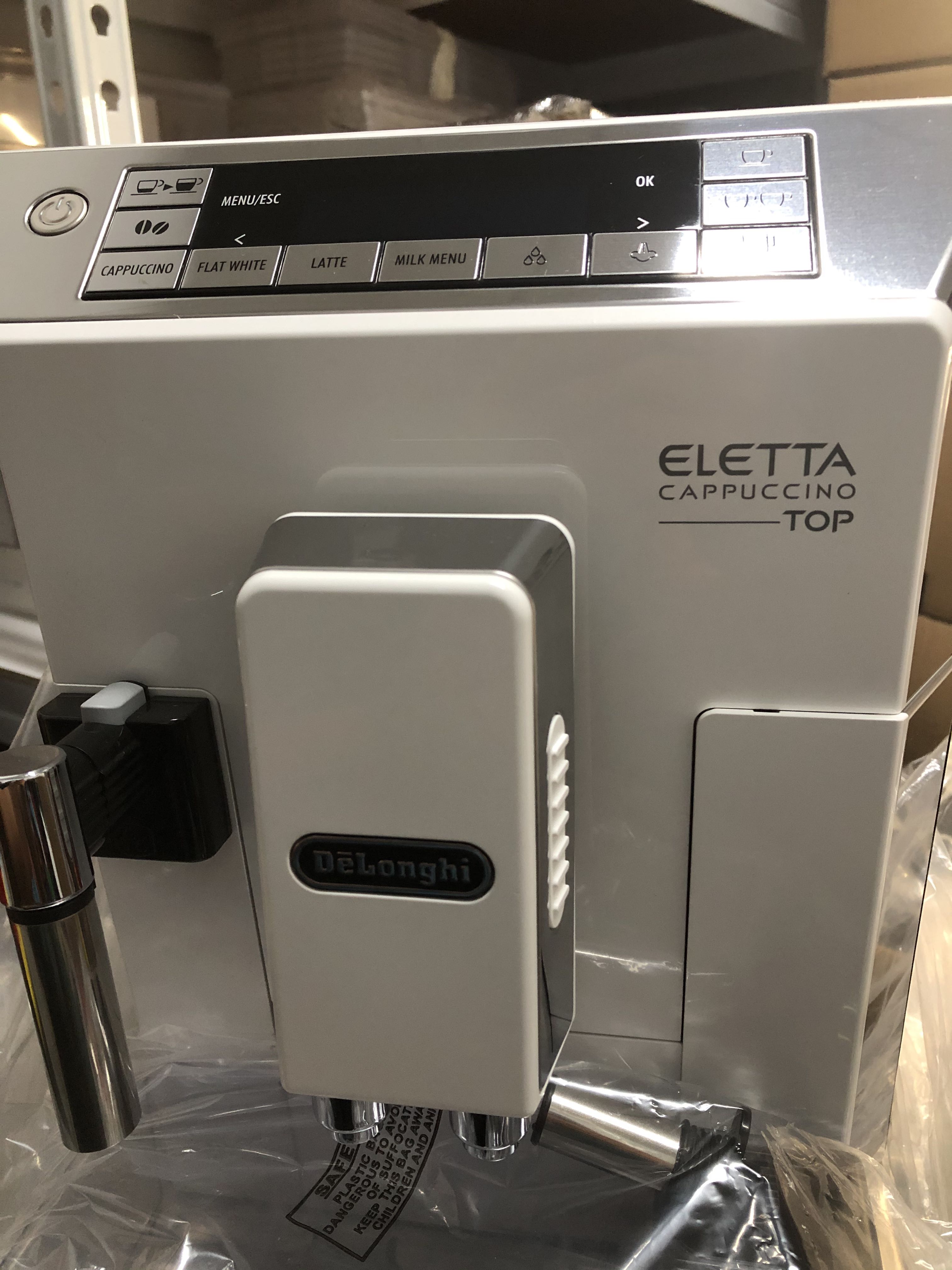 DeLonghi Eletta Cappuccino TOP ECAM 45.760.W Coffee Machine, TV & Home