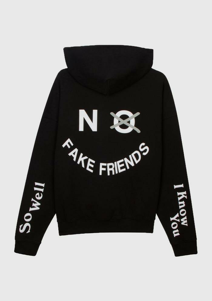 Half Shadow NO FAKE FRIENDS HOODIE unisex