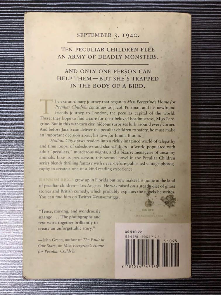 Hollow City - Ransom Riggs, Hobbies & Toys, Books & Magazines, Religion ...