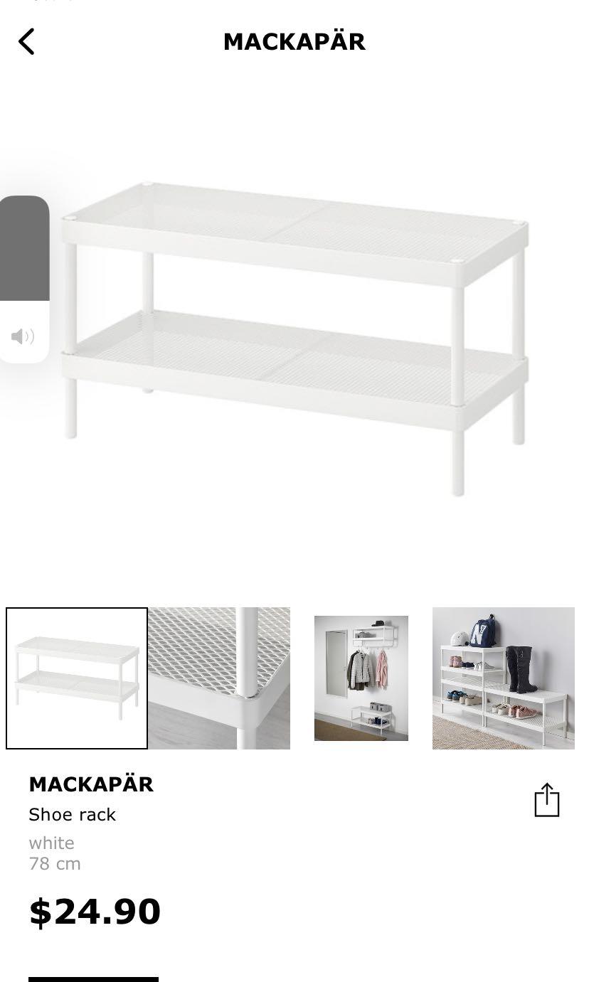 mackapar shoe rack