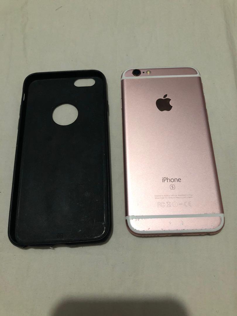 Iphone 6s 16gb rose gold (Category: iPhone 6 Series) located in Mandaluyong City. Submitted by znewbie (Listing ID 1068934426, Image 2). Description: Iphone 6s 16gb Rose gold Personally used Open line With black spot on screen With screen protector With black casing No charger included No box.