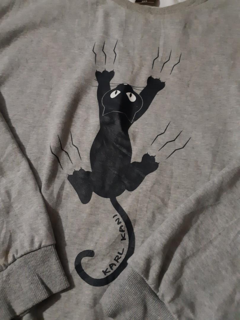 Karl kani vintage original cartoon graphic kartun cat design hip