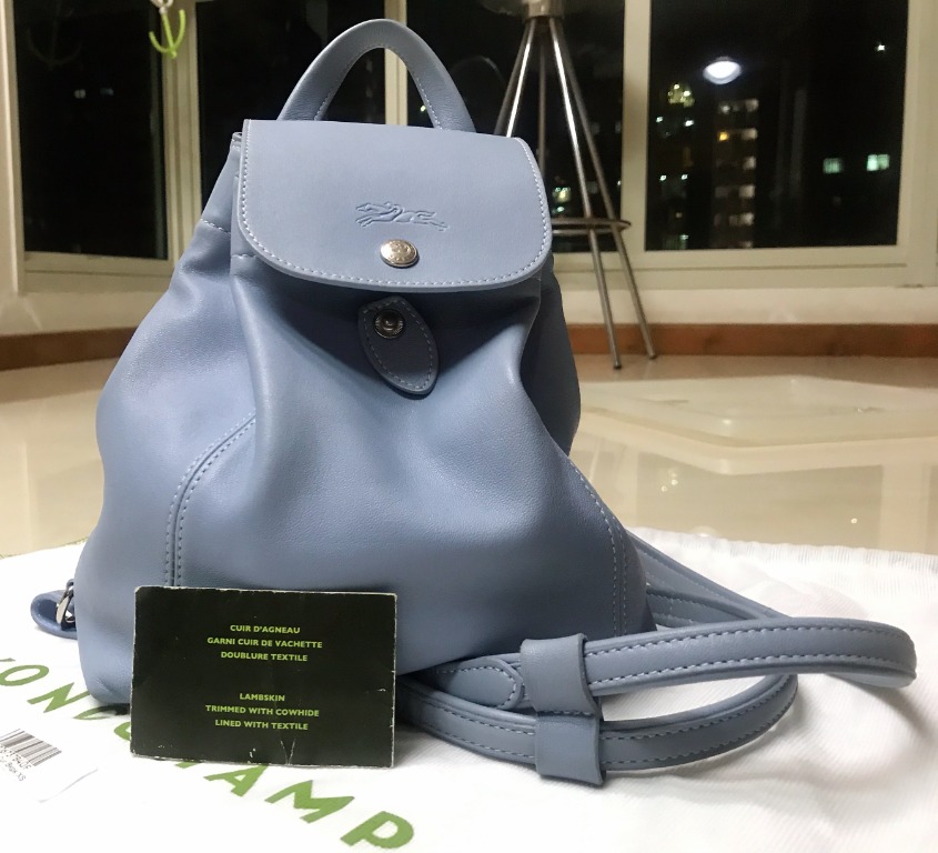 LONGCHAMP LONGCHAMP Le Pliage Cuir XS Backpack NAVY