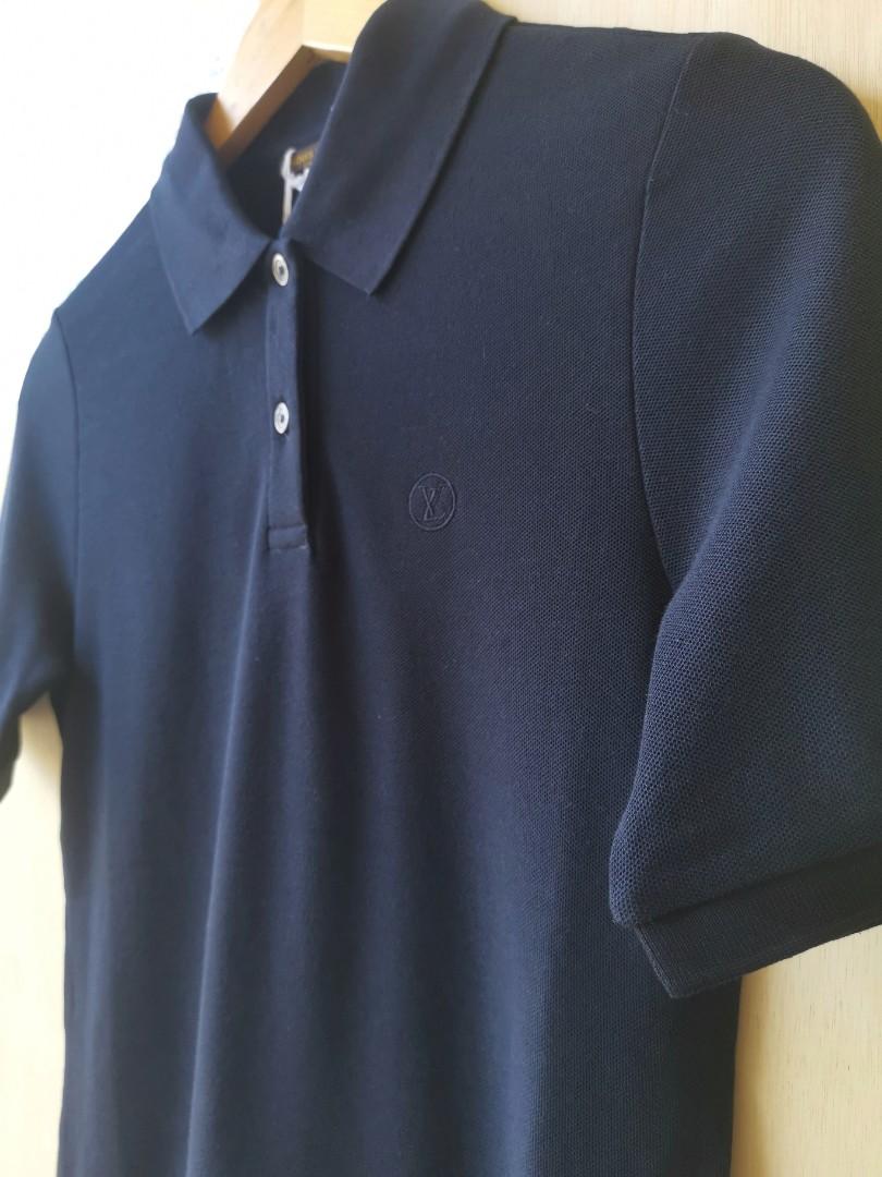 Louis Vuitton Blue L Midnight Lv Monogram Polo Tee Shirt ref
