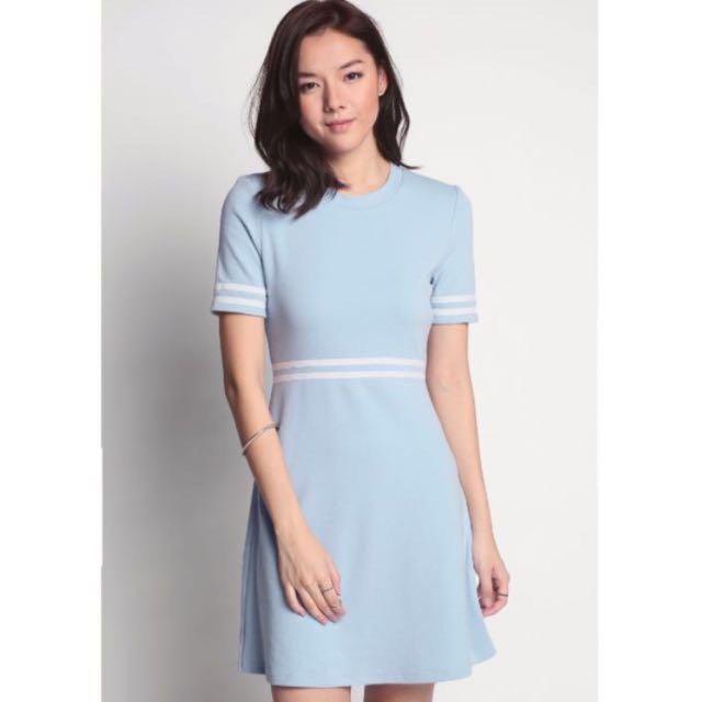 Baby blue work dress
