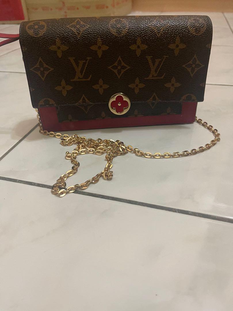 LV Flore Chain Woc, Luxury, Bags & Wallets on Carousell