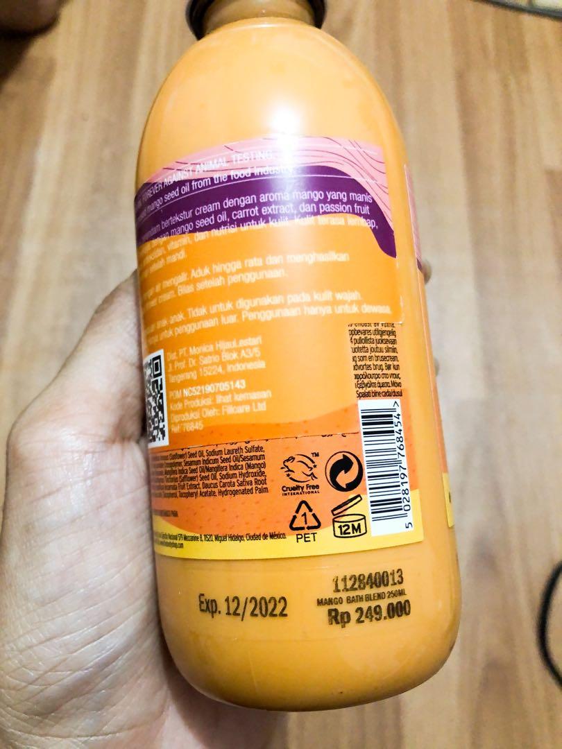 Mango bubble bath blend bath foam the body shop bathbomb sabun mandi