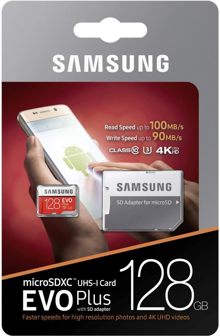 Memory CardSAMSUNG MICRO SD 128GB 4K SUPPORT EVO PLUS, Mobile