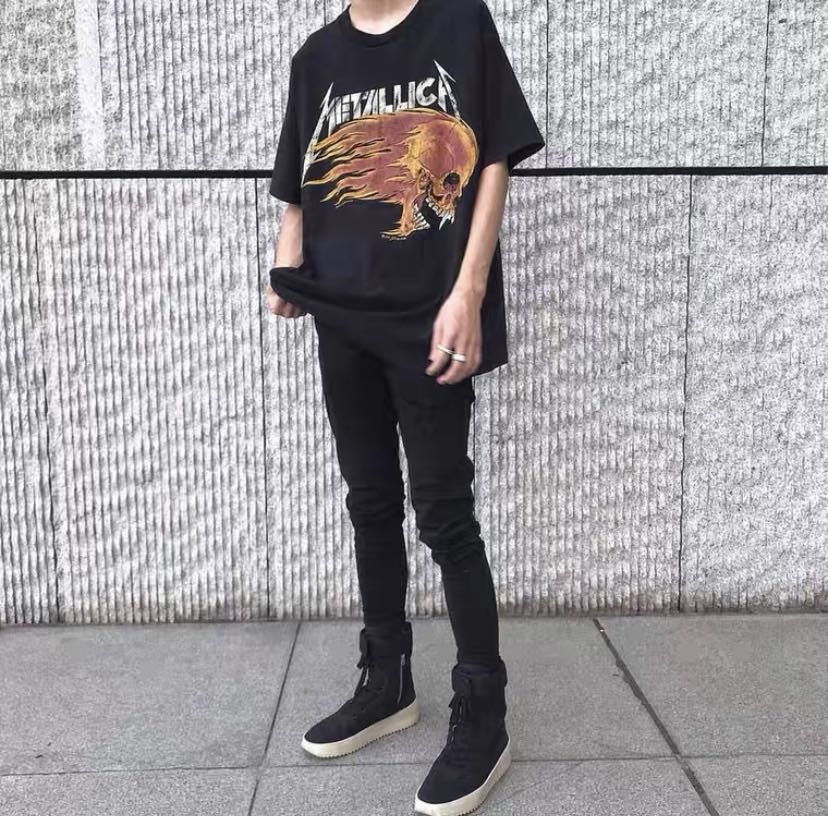 Metallica Flaming Skull 94 Tour Shirt 