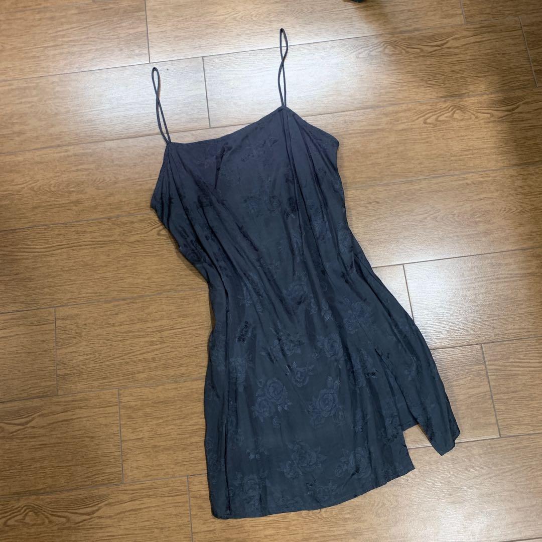 BN MOTEL Datista Slip Cami Dress in Satin Rose Grey with Side Slit Women s Fashion Tops Sleeveless on Carousell