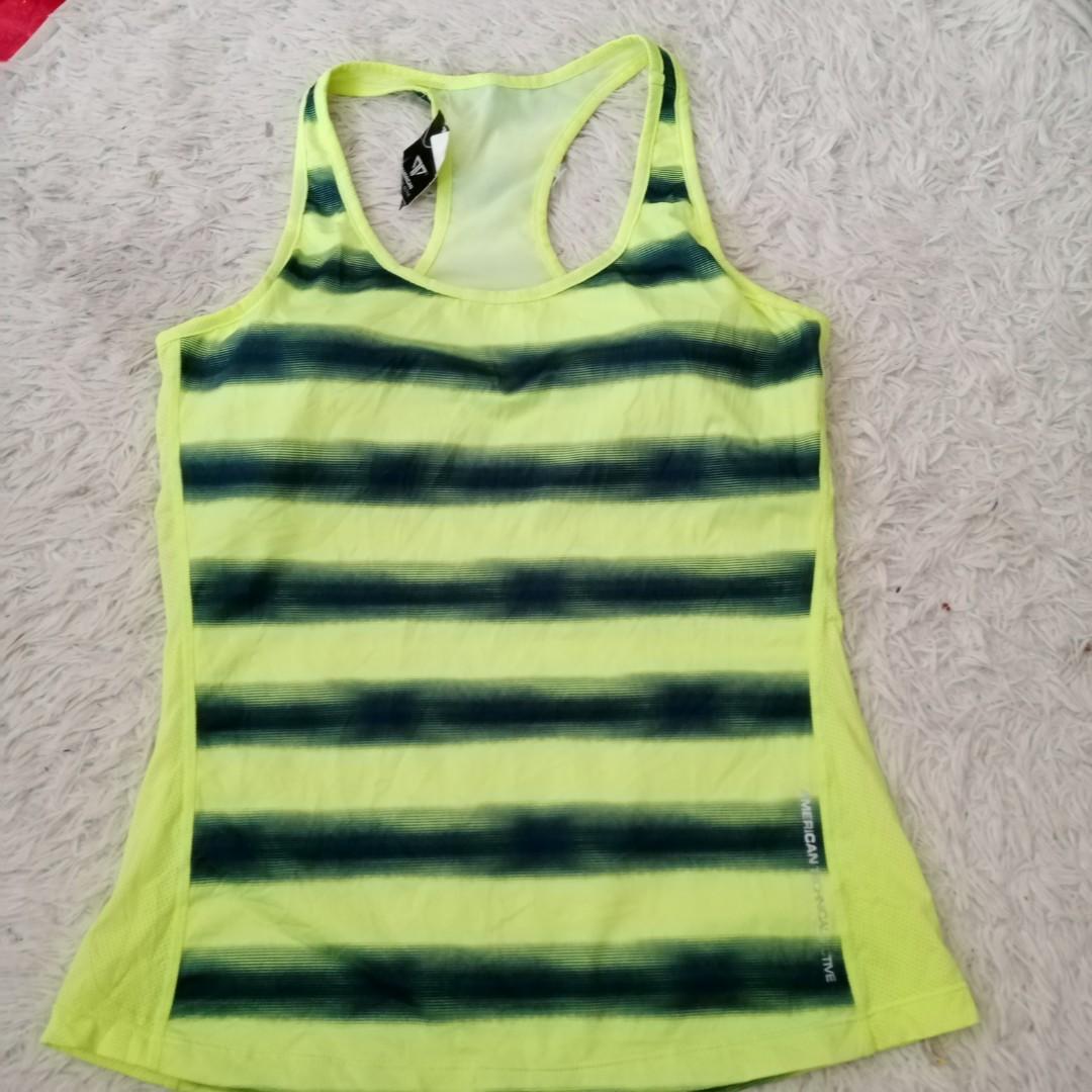 neon yellow gym top