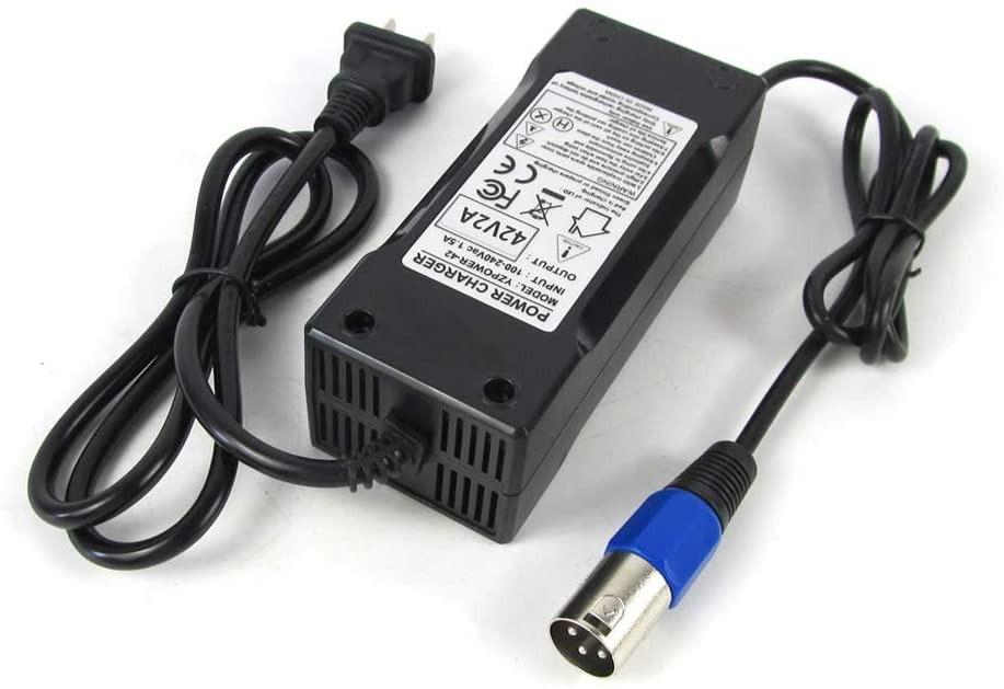 New Electric Bike Battery Charger 42V 2A with 3 Pin XLR Connector