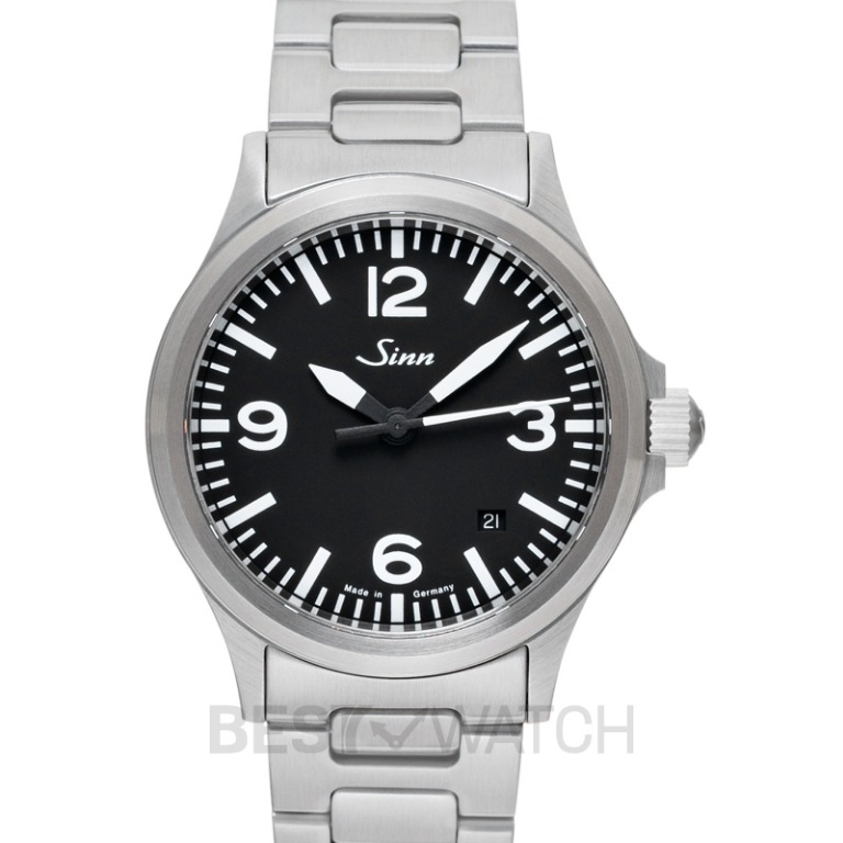 NEW] Sinn 556 A Stainless Steel two-link Black Dial 38.5 mm