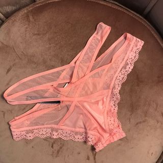Brand New Victoria's Secret Pink Peach Thong