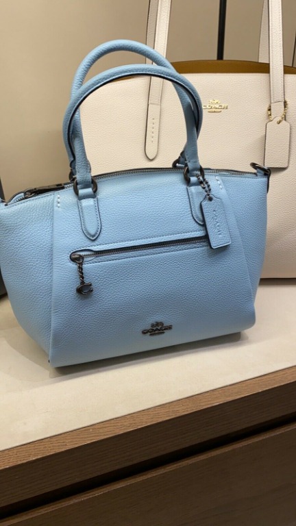 Coach polished pebble online leather elise satchel
