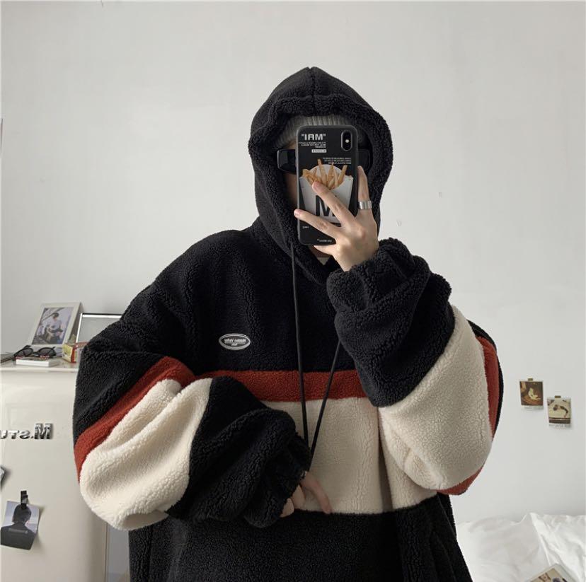 Korean style oversized hoodie, Men's Fashion, Tops & Sets, Hoodies on  Carousell