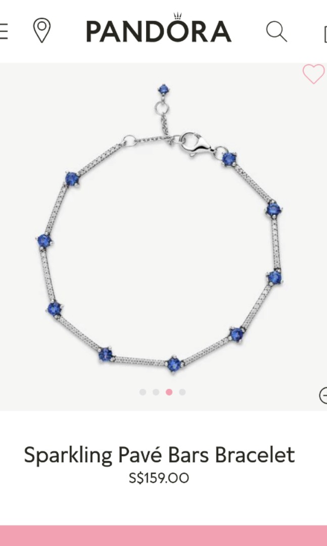 Pandora sparkling pav bars bracelet Women s Fashion Jewelry