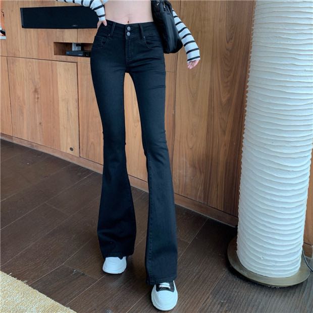 Low waist bell bottom jeans Clearance