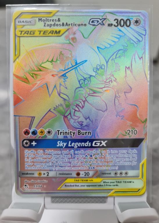 Pokémon Graded card - Moltres & Zapdos & Articuno GX Tag Team - Graad