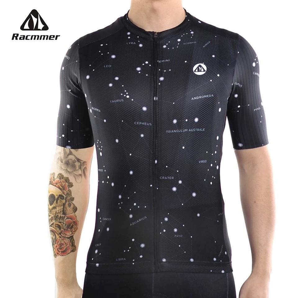RACMMER Constellation Black Aero Cycling Jersey