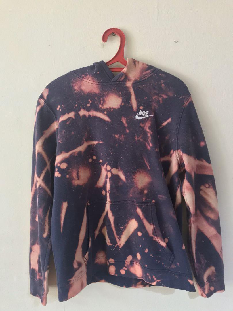 Acid wash tie dye hoodie clearance