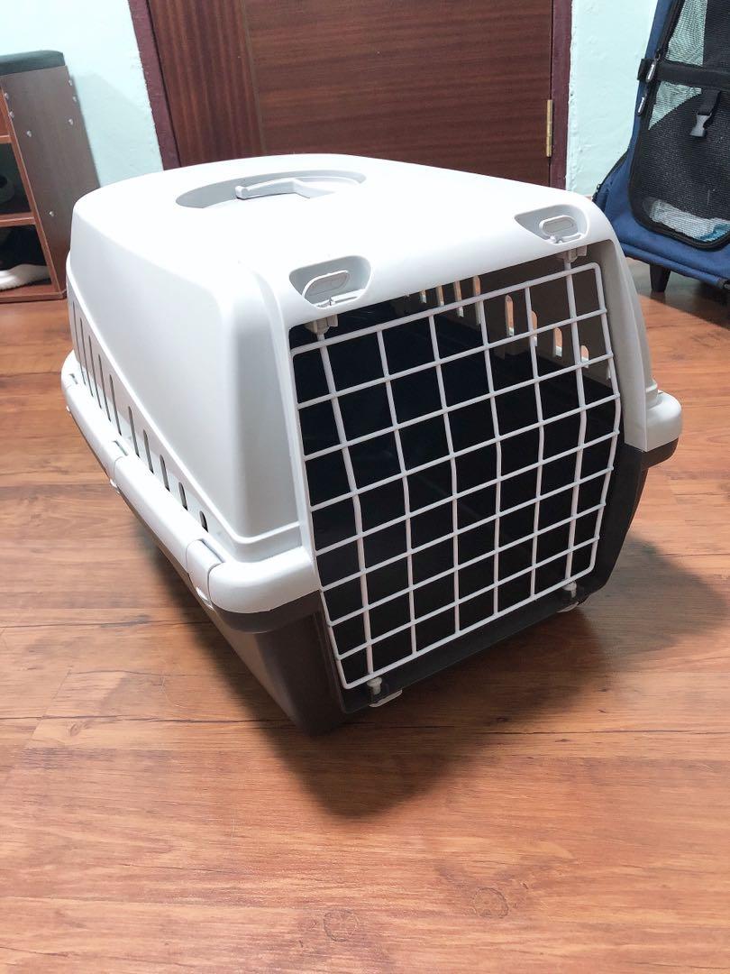 Savic Trotter 2 Carrier Crate for Dog or Puppy (Grey), Pet Supplies