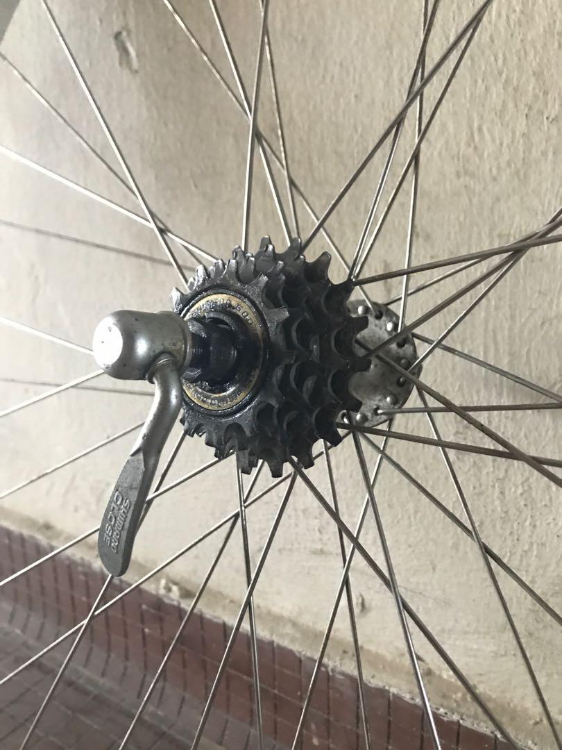 Shimano 5 speed freewheel clearance