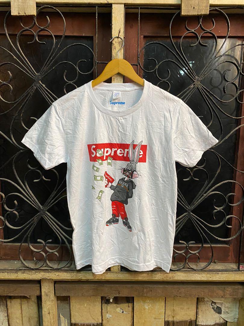 Supreme bugs bunny fake Men s Fashion Tops Sets Tshirts Polo Shirts on Carousell
