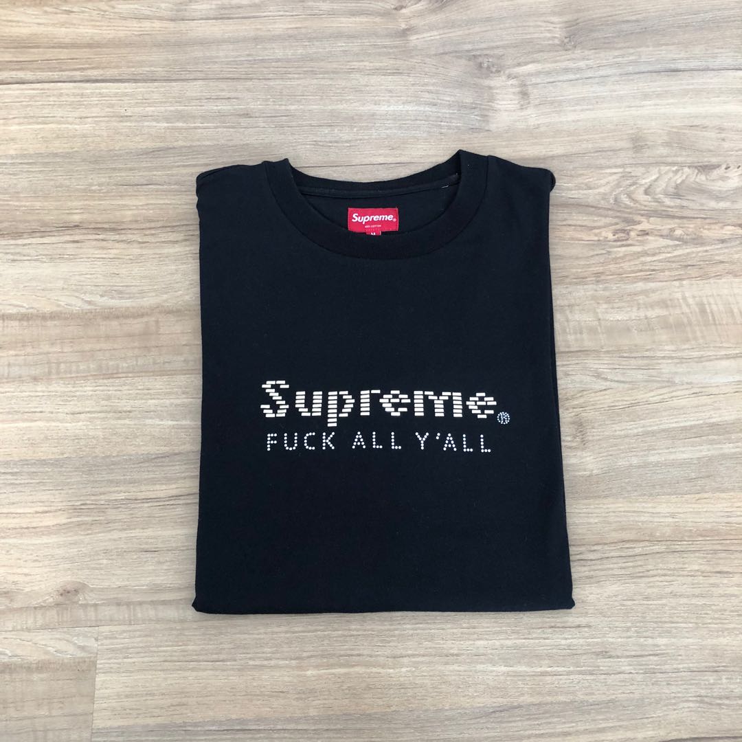 Supreme gold bars tee hot sale black